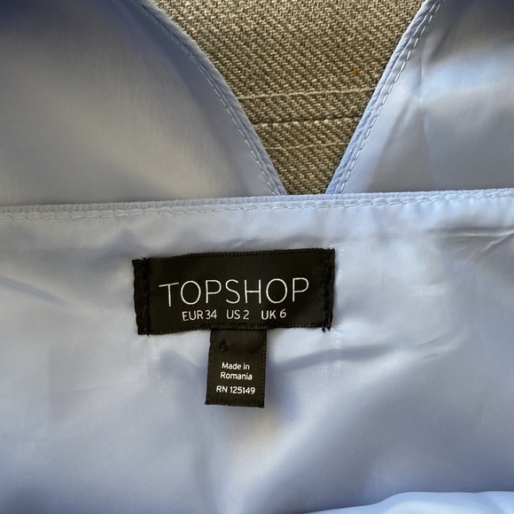 TOPSHOP romper in size US2. Pale blue color. - Picture 3 of 3